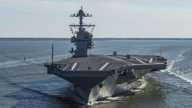 Válečná loď USS Gerald R. Ford je to nejmodernější a nejdražší, co má americké námořnictvo k dispozici.