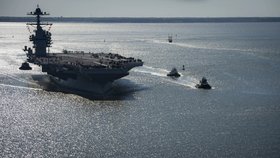 Válečná loď USS Gerald R. Ford je to nejmodernější a nejdražší, co má americké námořnictvo k dispozici.