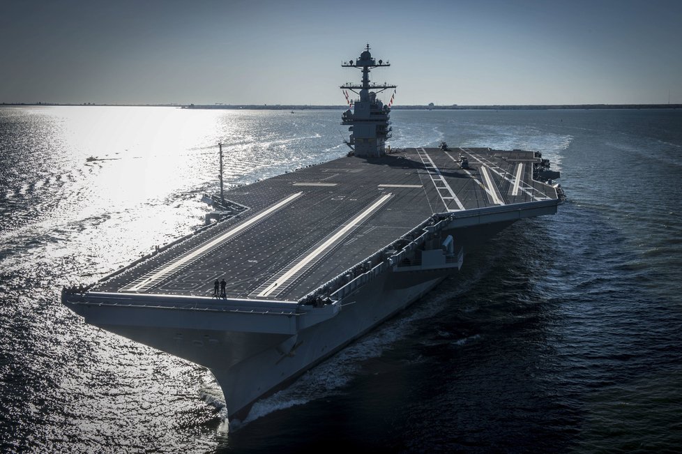 Válečná loď USS Gerald R. Ford je to nejmodernější a nejdražší, co má americké námořnictvo k dispozici.