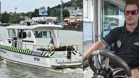 Redaktor Blesku strávil se strážníky městské policie odpoledne na lodi.