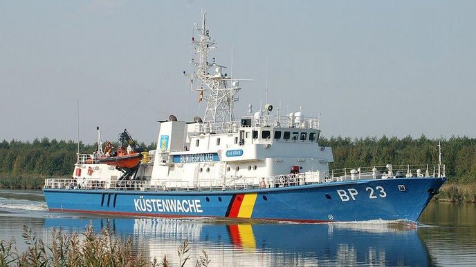 Loď německé pobřežní stráže
