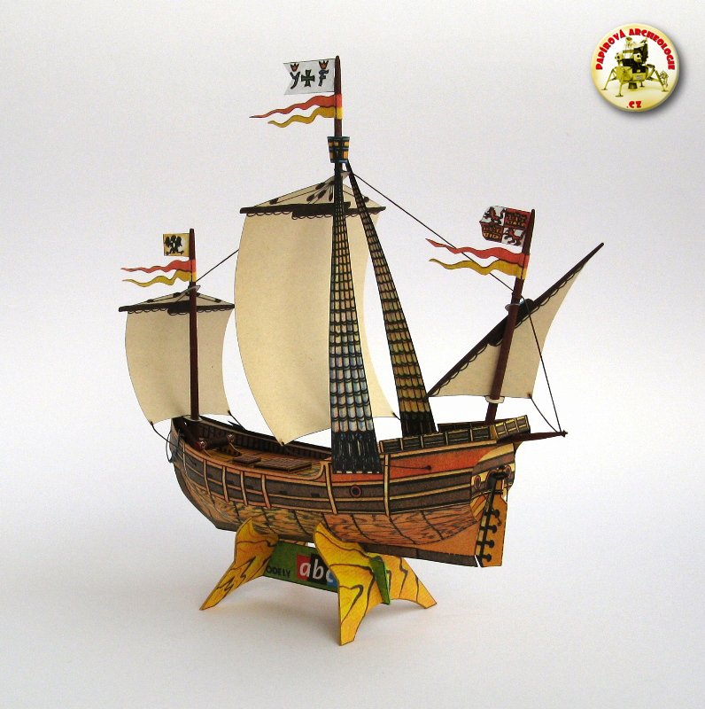 Model lodi Pinta od Ladislava Müllera