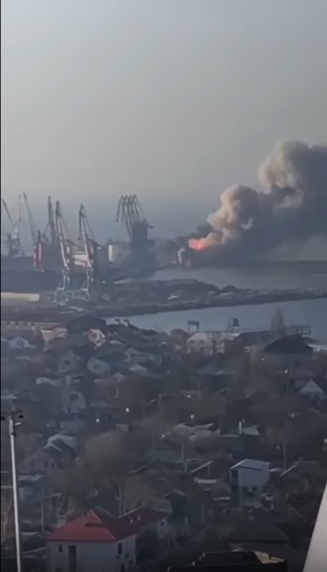 Ukrajinská armáda zničila ruskou výsadkovou loď Orsk