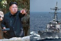 Kim hrozí jaderným útokem. Naštvaly ho lodě USA směřující k břehům KLDR