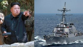 Úderná skupina amerických lodí, které se blíží ke Korejskému poloostrovu  vyvolala ostrou reakci severokorejského režimu.