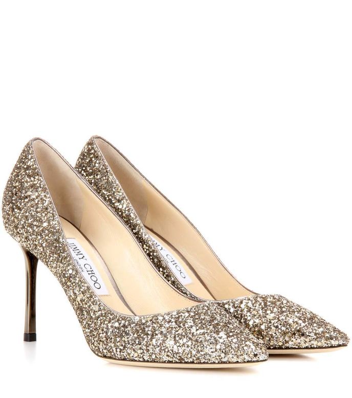 Lodičky se třpytkami, JIMMY CHOO, 495 €, www.mytheresa.com Lodičky se třpytkami, JIMMY CHOO, 495 €, www.mytheresa.com