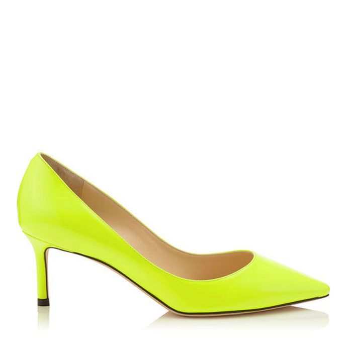 Žluté lodičky Romy, Jimmy Choo, 495€, row.jimmychoo.com Žluté lodičky Romy, Jimmy Choo, 495€, row.jimmychoo.com
