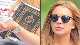 Lindsay Lohan s Koránem v ruce