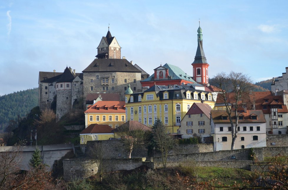 Město Loket na Sokolovsku