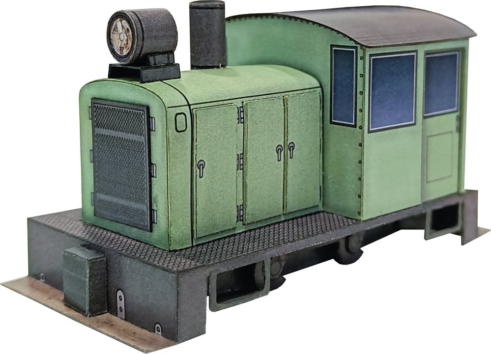 Papírový model lokomotivy Davenport
