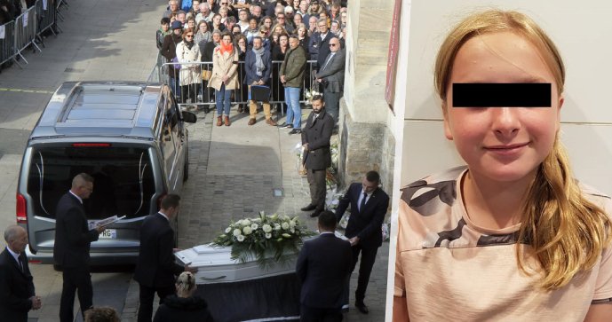 Funérailles de la jeune fille Lola assassinée en France : des centaines arrivent !