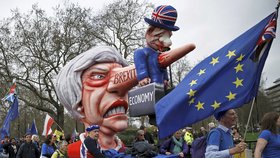 Londýnem prošel pochod za nové referendum o brexitu. (23.3.2019)