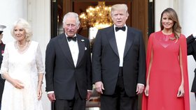 Americký prezident Trump s manželkou hostili prince Charlese a Camillu.