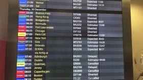 Letiště Gatwick přerušilo provoz kvůli neznámým dronům