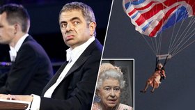Z nebe spadla královna, diváky pobavili i Mr. Bean a české holínky