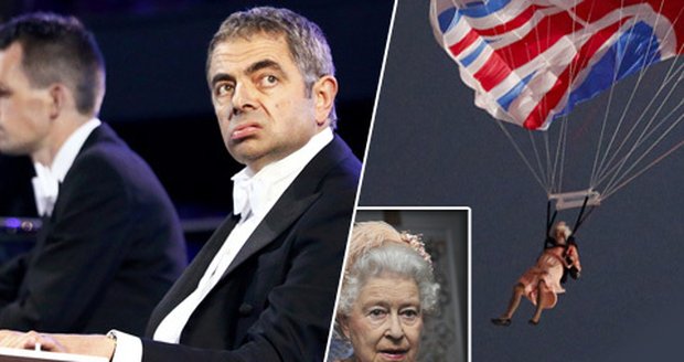 Úvodní ceremoniál olympijských her bavil: Královna přiletěla na padáku, mezi anglické filharmoniky se vloudil Mr. Bean