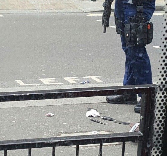 Policie před britským parlamentem zadržela ozbrojeného muže.
