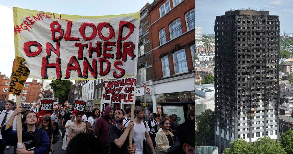 Demonstranti se vydali v Londýně na radnici, chtěli spravedlnost po tragickém požáru výškové budovy