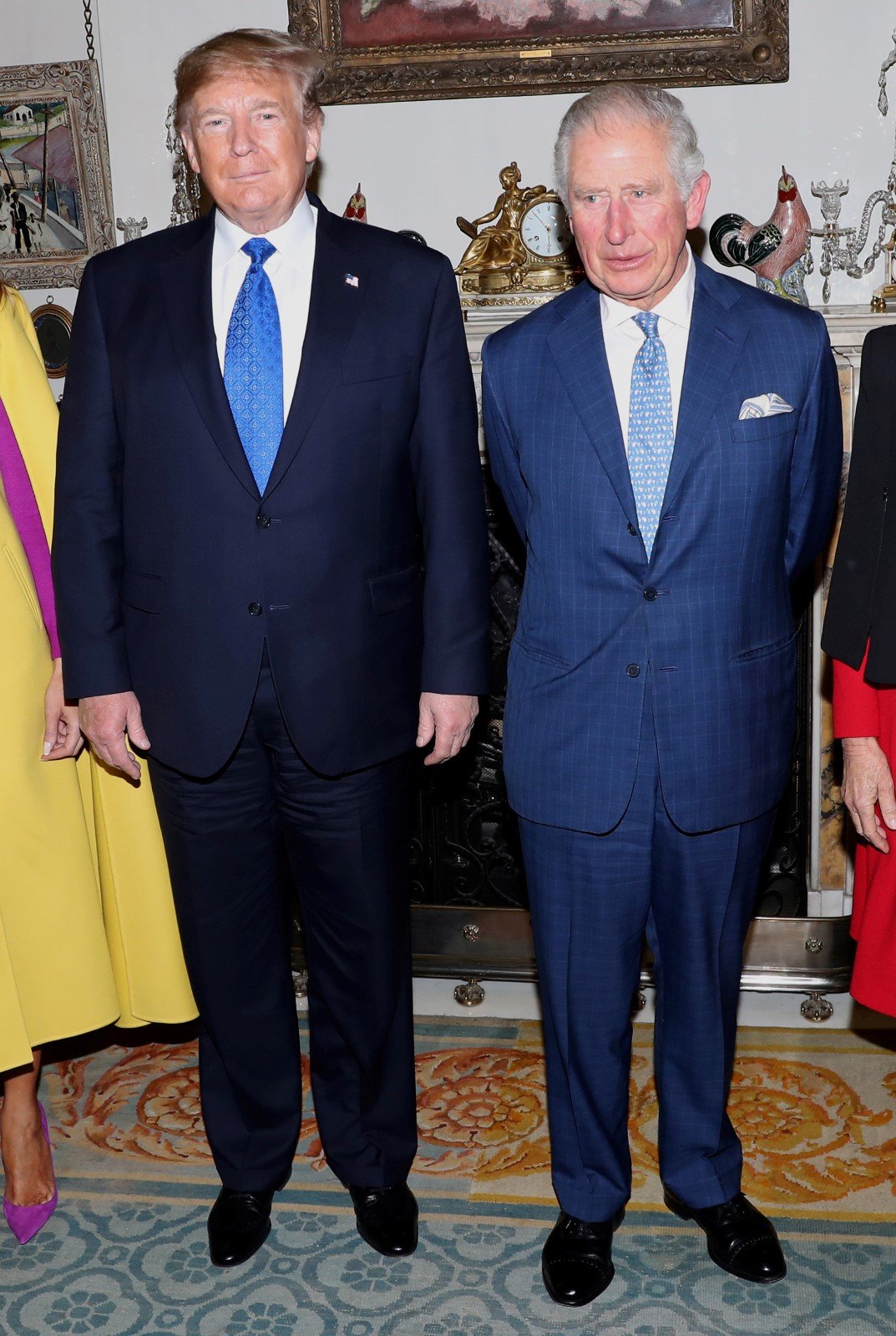 Donald Trump a princ Charles během summitu NATO v Londýně
