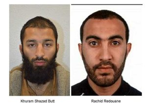 Dva ze tří útočníků, kteří v sobotu v Londýně zabili sedm lidí.