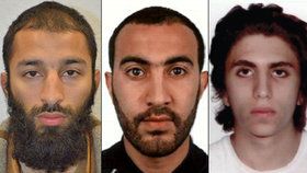 Tři útočníci, kteří v Londýně zabili sedm lidí.