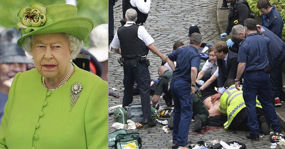 Královna odsoudila hrozné násilí, ke kterému v Londýně došlo