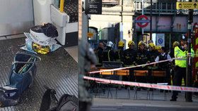 Exploze tašky v londýnském metru: Zranění mají popálené obličeje.