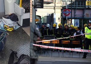 Exploze tašky v londýnském metru: Zranění mají popálené obličeje.