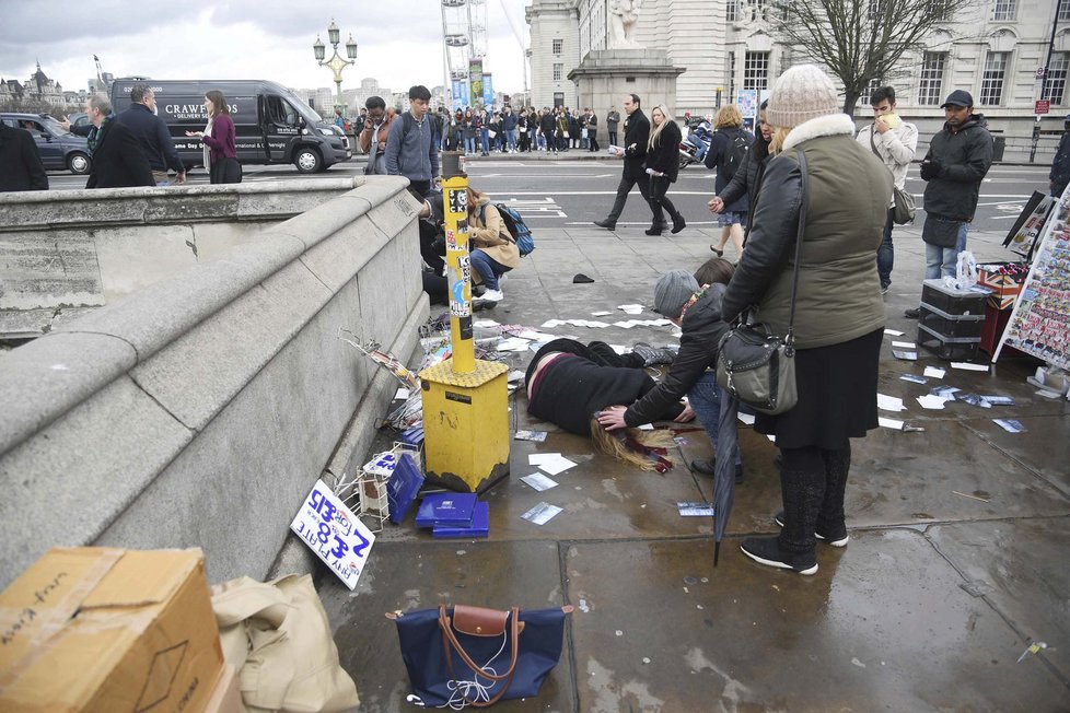 Útok před britským parlamentem v Londýně