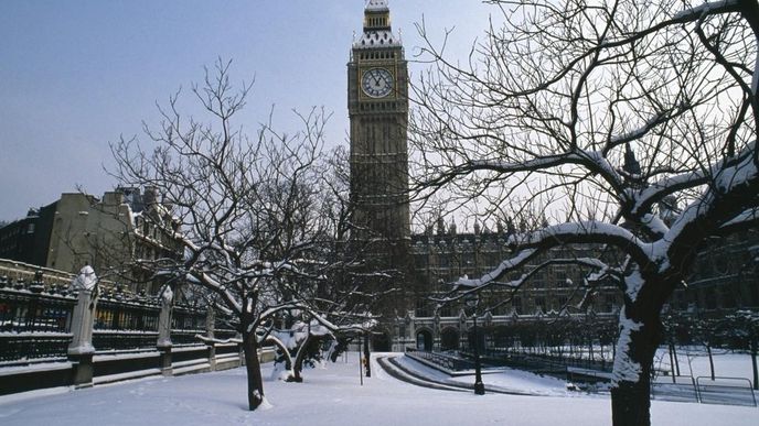 Londýn v zimě, ilustrační foto