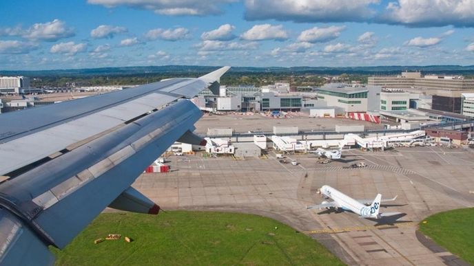 Londýnské letiště Gatwick