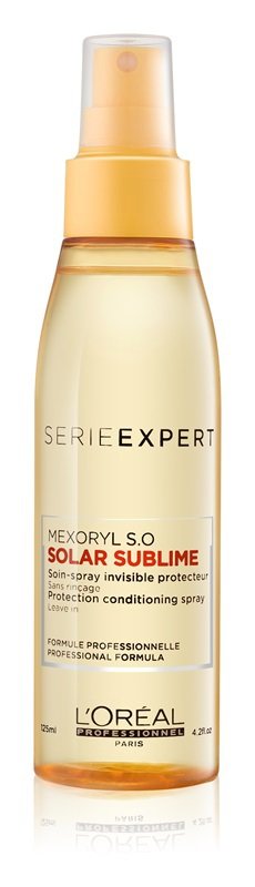 L’ORÉAL PROFESSIONNEL Série Expert Solar Sublime sprej pro vlasy namáhané sluncem, 353 Kč (125 ml)