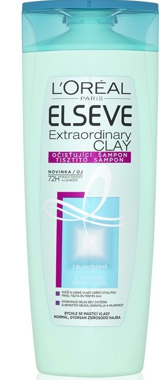 L’Oréal Paris Elseve Extraordinary Clay, 79 Kč (250 ml), koupíte v síti drogérií