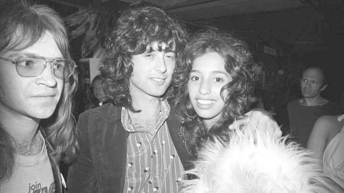 Lori Maddox a její idol Jimmy Page.