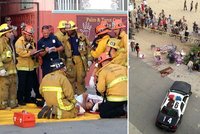 Drama na pláži v Los Angeles: Řidič bezhlavě najížděl do lidí, jednoho zabil!