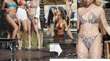 Sexy radovánky u bazénu: Tři žhavé modelky skotačily jen v bikinách!