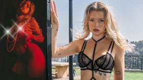 Mladší sestra Kate Mossové Lottie opět provokuje: Sexy kouř nahoře bez!