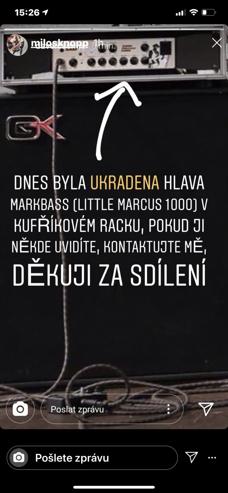 Olga Lounová byla okradena. 