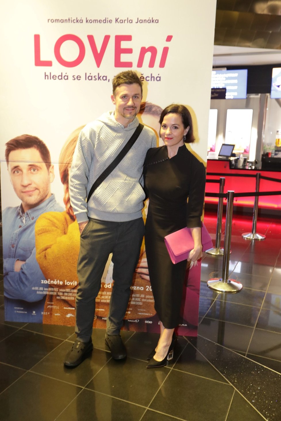 Premiéra filmu LOVEní: Kristýna Janáčková s manželem