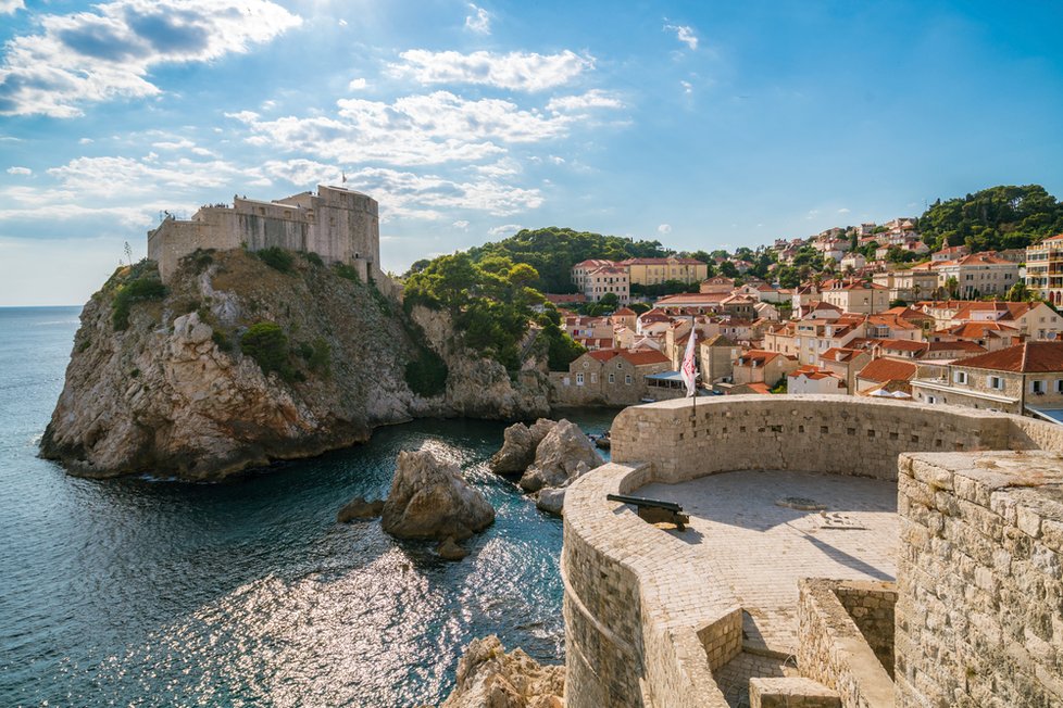 Pohled z pevnosti Bokar na Lovrijenac