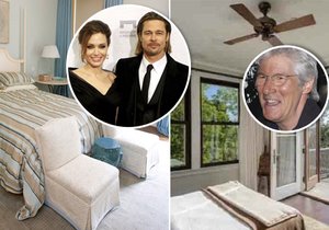 Nahlédněte do ložnic hollywoodských hvězd. Kde spí slavný pár Angelina Jolie a Brad Pitt nebo Richard Gere?