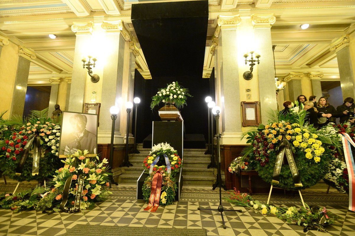 Poslední rozloučení s Lubou Skořepovou (†93).