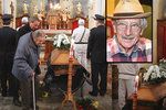 Pohřeb »dědy Lubina« Kostelky (†91): Přišli dva kolegové z Kouzelné školky!