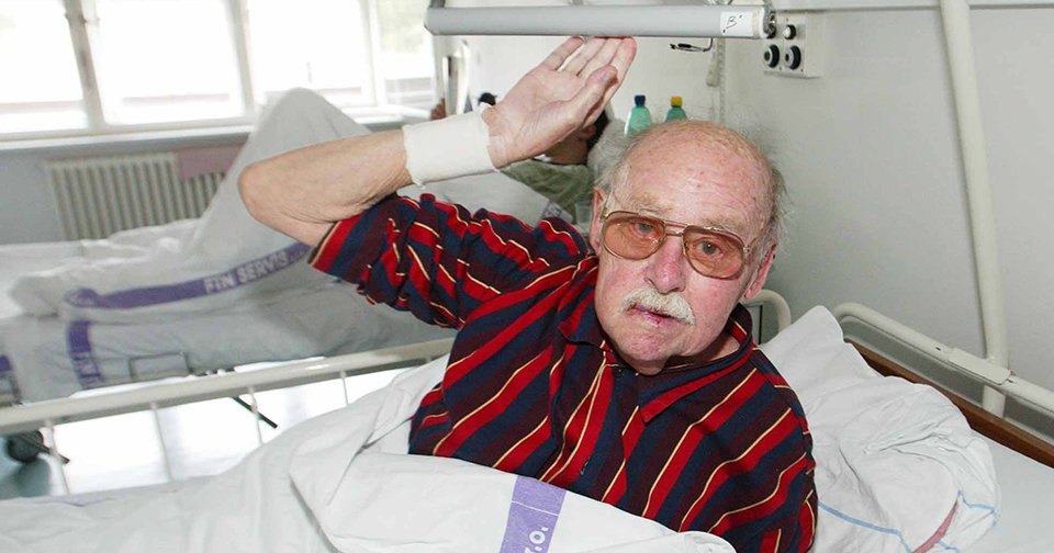 Lubomír Lipský během svého posledního pobytu v nemocnici