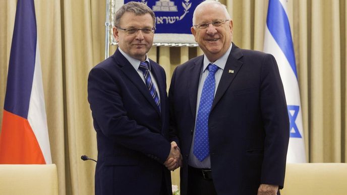 Lubomír Zaorálek a izraleský prezident Reuven Rivlin