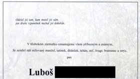 Bývalý záchranář Luboš S. (†64) podlehl vážné nemoci.