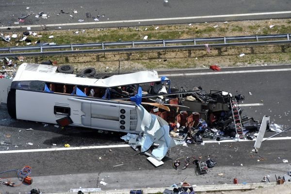 Při nehodě na chorvatské dálnici A1 zahynulo osm lidí, rok 2012.