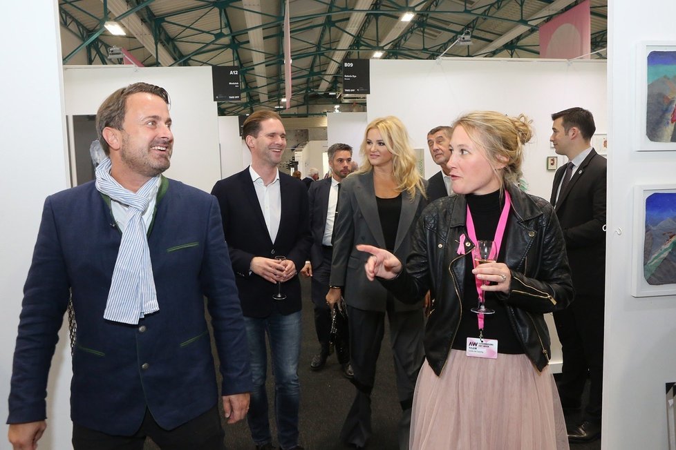 Luxembourg Art Week: Mezi hosty kulturní akce byl i český premiér Andrej Babiš (ANO) s manželkou Monikou.