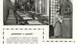 První podnik v Lucerně byla japonská čajovna. Pražané si ji kvůli „gejšám“ pletli s vykřičeným domem