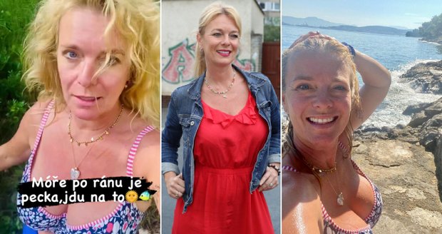 Lucie Benešová na dovolené v Chorvatsku